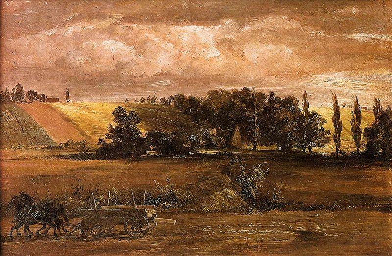 Adolph von Menzel Storm on Tempelhof Mountain oil painting image